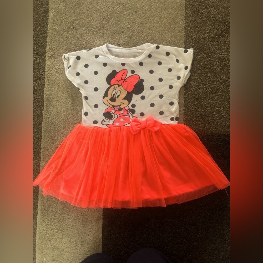 Baby GIRL`S SIZE 24 MONTHS  DISNEY JUNIOR MINNIE MOUSE TUTU DRESS